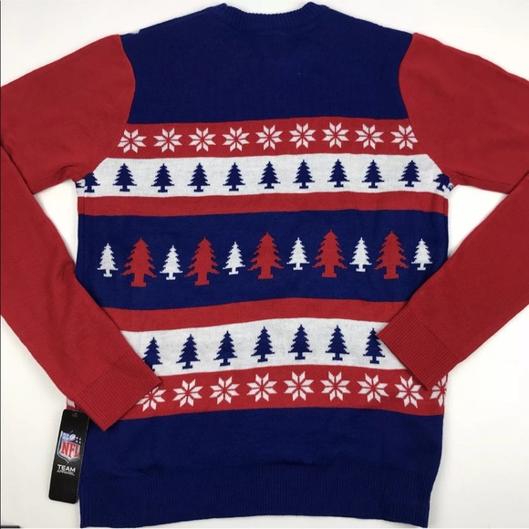 Ny Giants Ugly Christmas Sweater Light 
